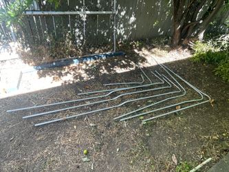 8 pieces EMT conduit 3/4in. With some connectors and coupling