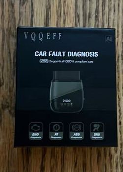 New OBD2 Scanner Bluetooth No Subscription with AI, ABS SRS ENG Transmission Car Code Reader for iPhone Android, Full System Diagnostic Tool, Bluetoot