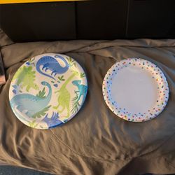 Party Plates Dots And Dinos 