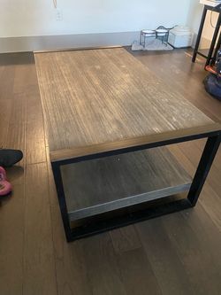 Metal/Wooden Coffee Table