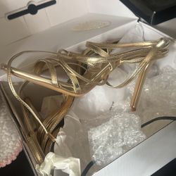 Gold heels