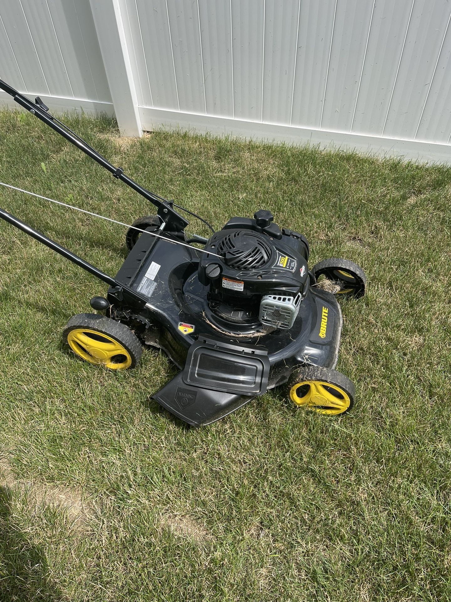 Brute e500 lawn mower new arrivals