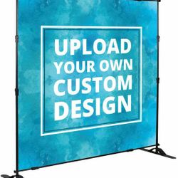 Custom 8x8 Backdrop With Stand
