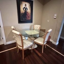Dining table with 4 chairs - $2500 VALUE