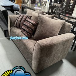 Sofa Couch Grey New Two Seater Bonito 