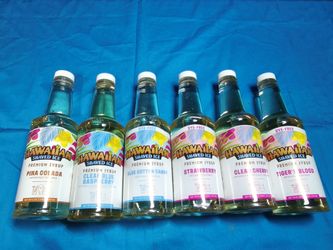 SHELF- Hawaiian shaved ice syrups