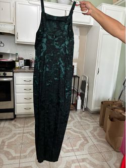 Vintage emerald green dress