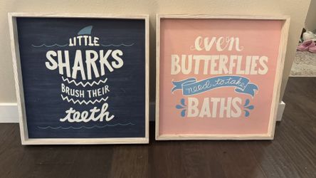 Kids Pottery Barn Bathroom Art