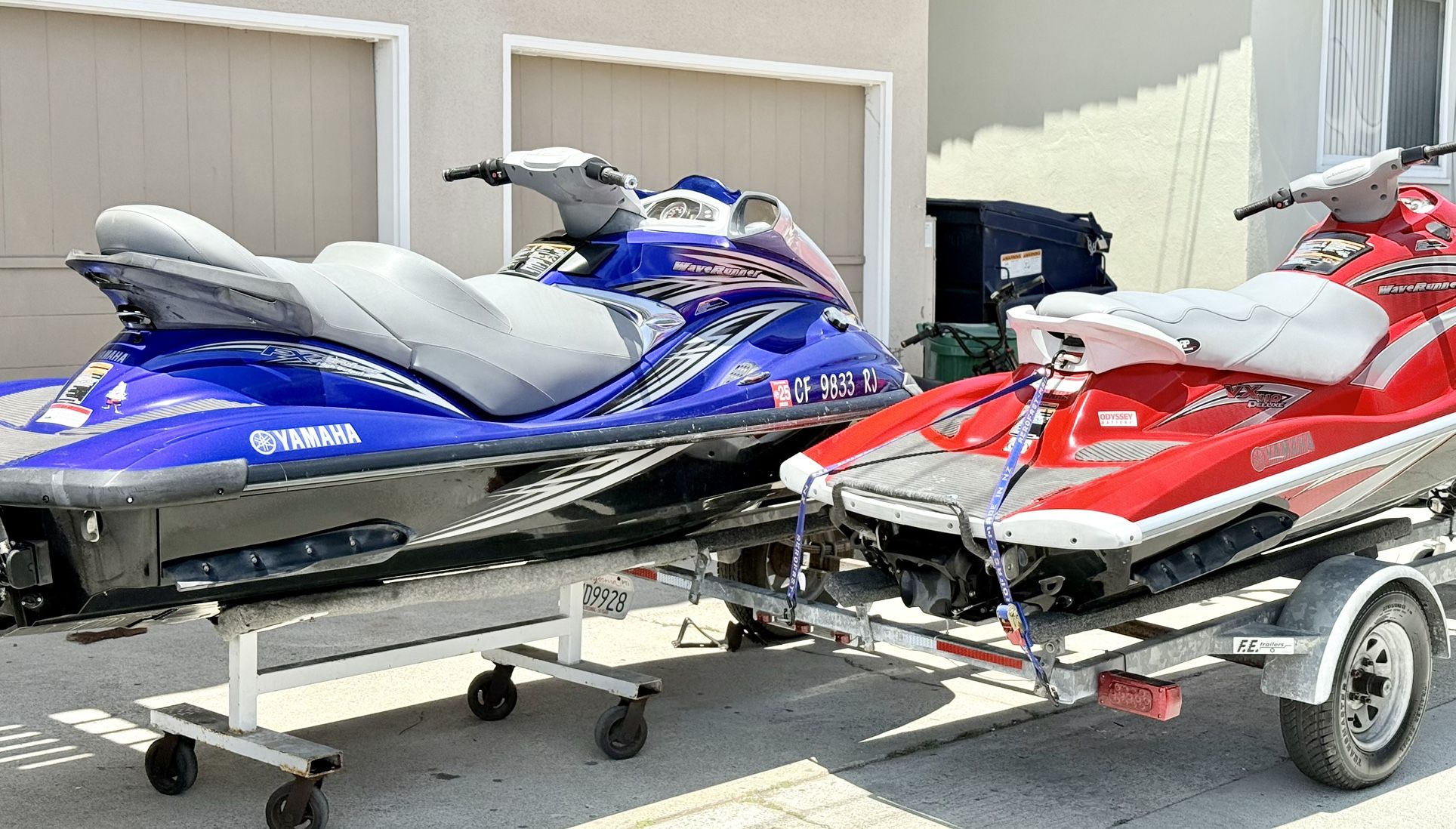 2007 Yamaha waverunners FXHO Skis VX deluxe and trailer