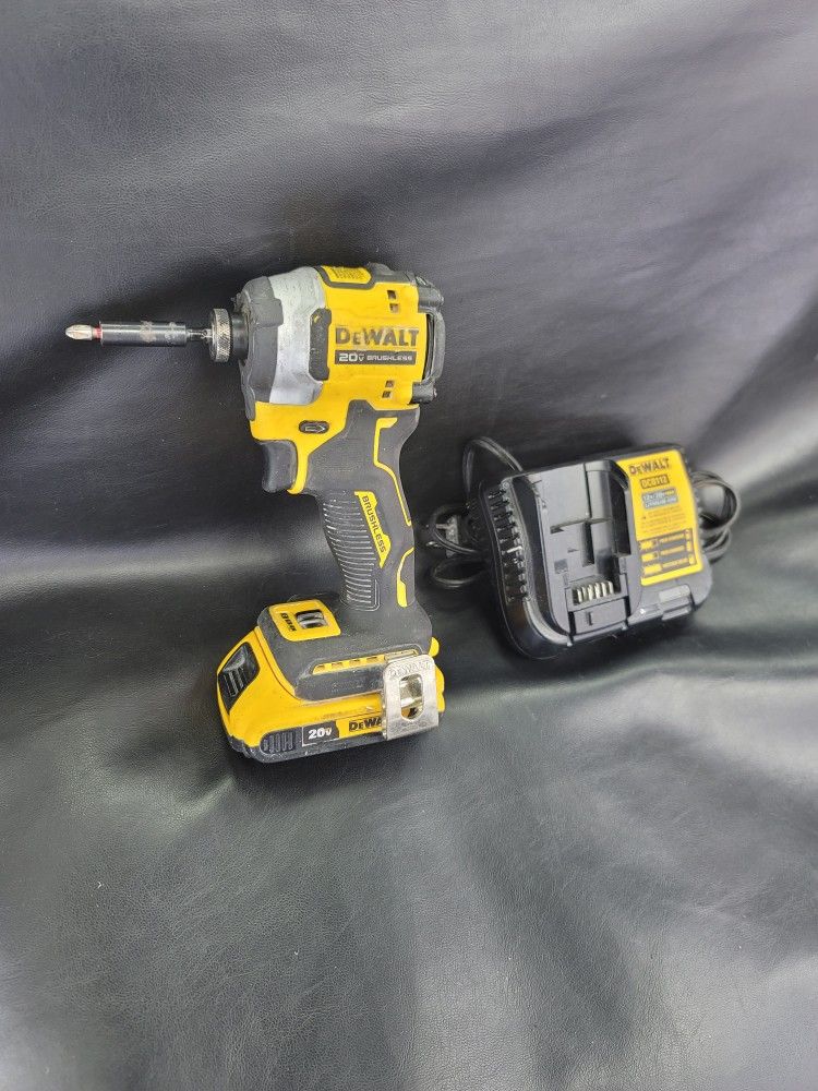 Dewalt DCF850 20V MAX Brushless 1/4 in. 3-Speed Impact Driver Complete Set Tool