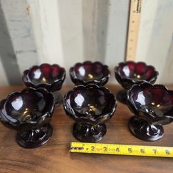 Vintage Anchor Hocking Fairfield Ruby Red 