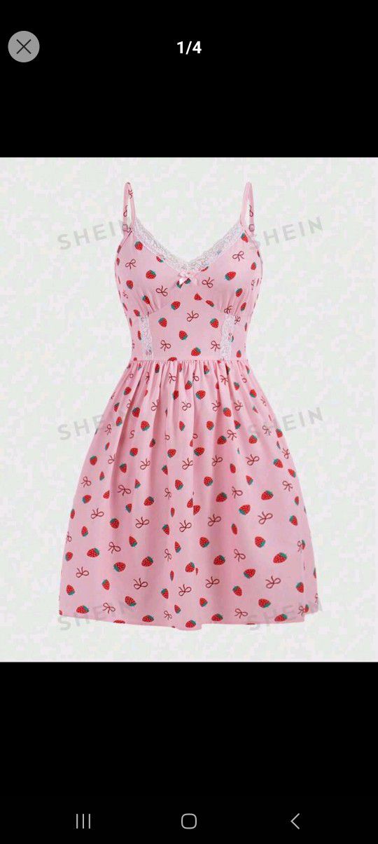 Medium Kawaii Strawberry Dress