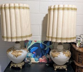 Vintage Milk Glass Lamps *make me an offer