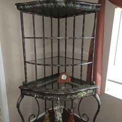 Beautiful  Glass Corner Display Shelf Furniture