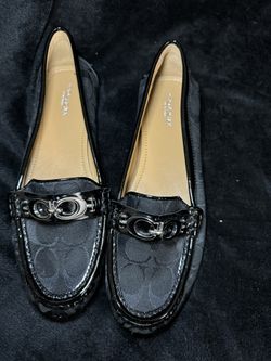 Coach Fortunata Loafers Black Signature C
