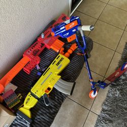 Nerf Gun And Scooter