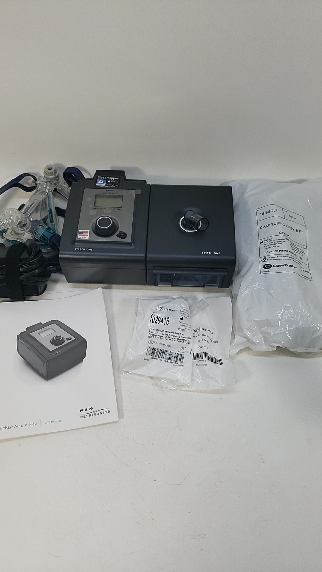 Respironics REMstar Auto A-Flex System One CPAP with Extras