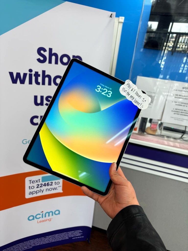 Apple Ipad Pro 12.9" 5th Gen Tablet- Payments Available - Pay $1 Down To take It home