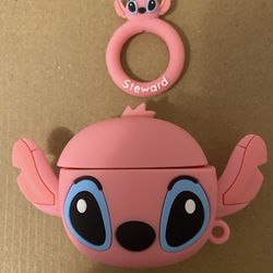 Pink Stitch AirPod 4th Gen Case Cover