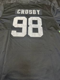 Brand New Las Vegas Raiders Jerseys | Maxx Crosby #98 | Sizes Small–3XL