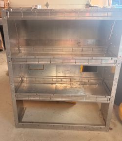 Aluminum van shelve