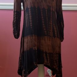 One Soul Black & Brown Long Top XL