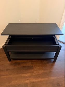 Black TV / Coffee Table with storage
