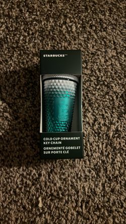 Brand New Disney Parks Starbucks Mickey Mouse Cold Cup Ornament Keychain 2023