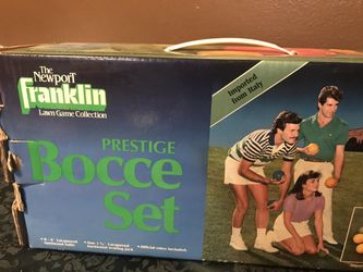 Vintage bocce lawn game
