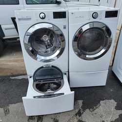 Lg Washer And Dryer Front Load Set Large Capacity With small storage washer