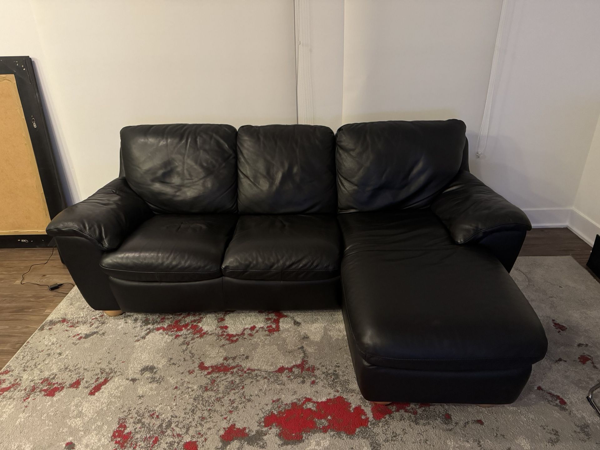 Black Leather Couch