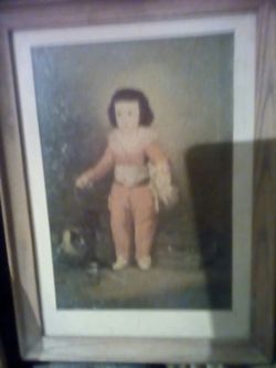 Antique Painting of Little Girl....