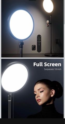 Full Screen LED Ring Light with Stand