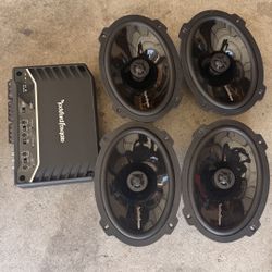 ROCKFORD 6x9 & ROCKFORD 500w AMP
