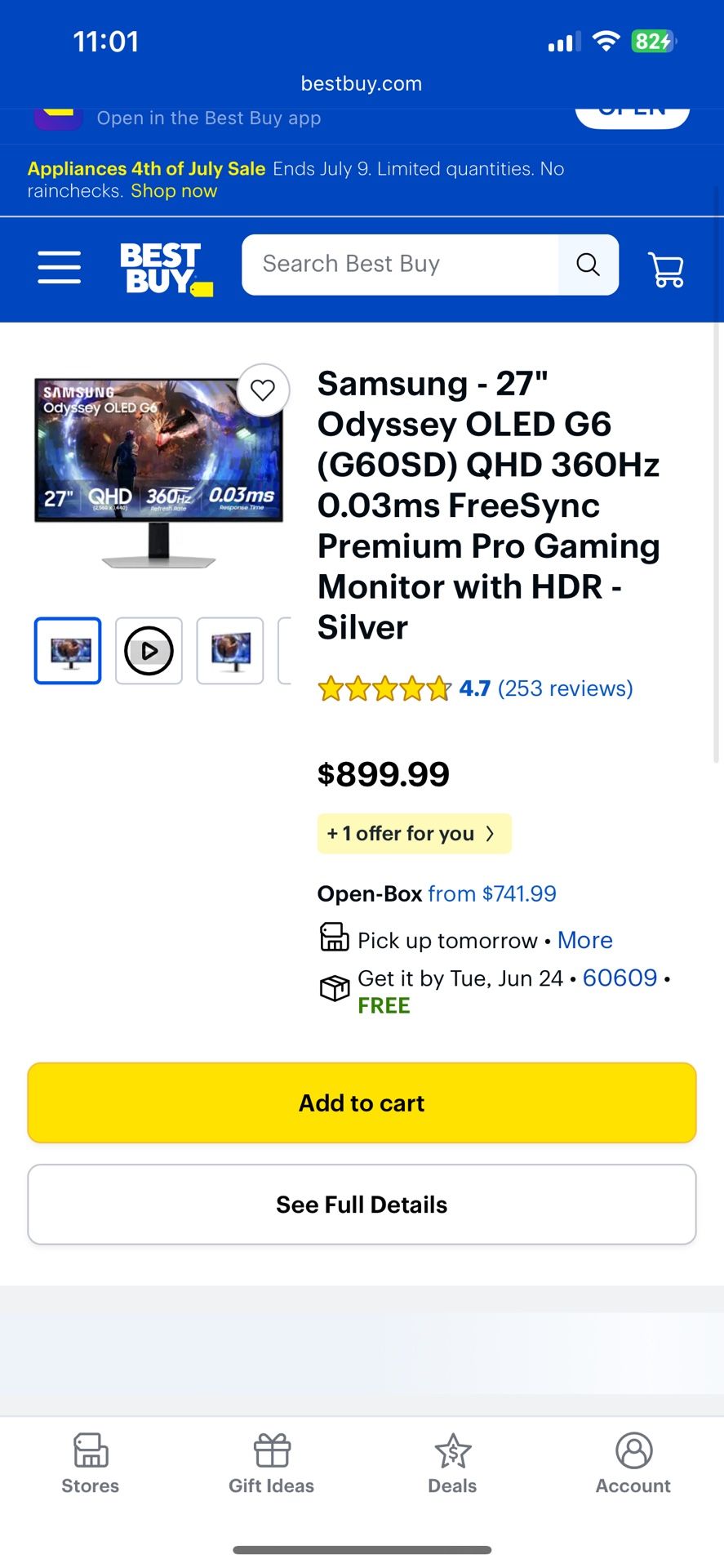 Samsung Oddesy 27” 