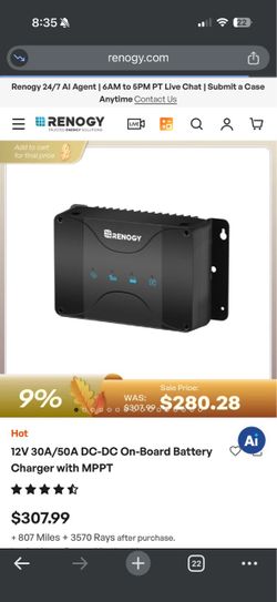 Renogy 50amp Charger