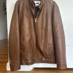 Vegan Leather Jacket, Men’s M
