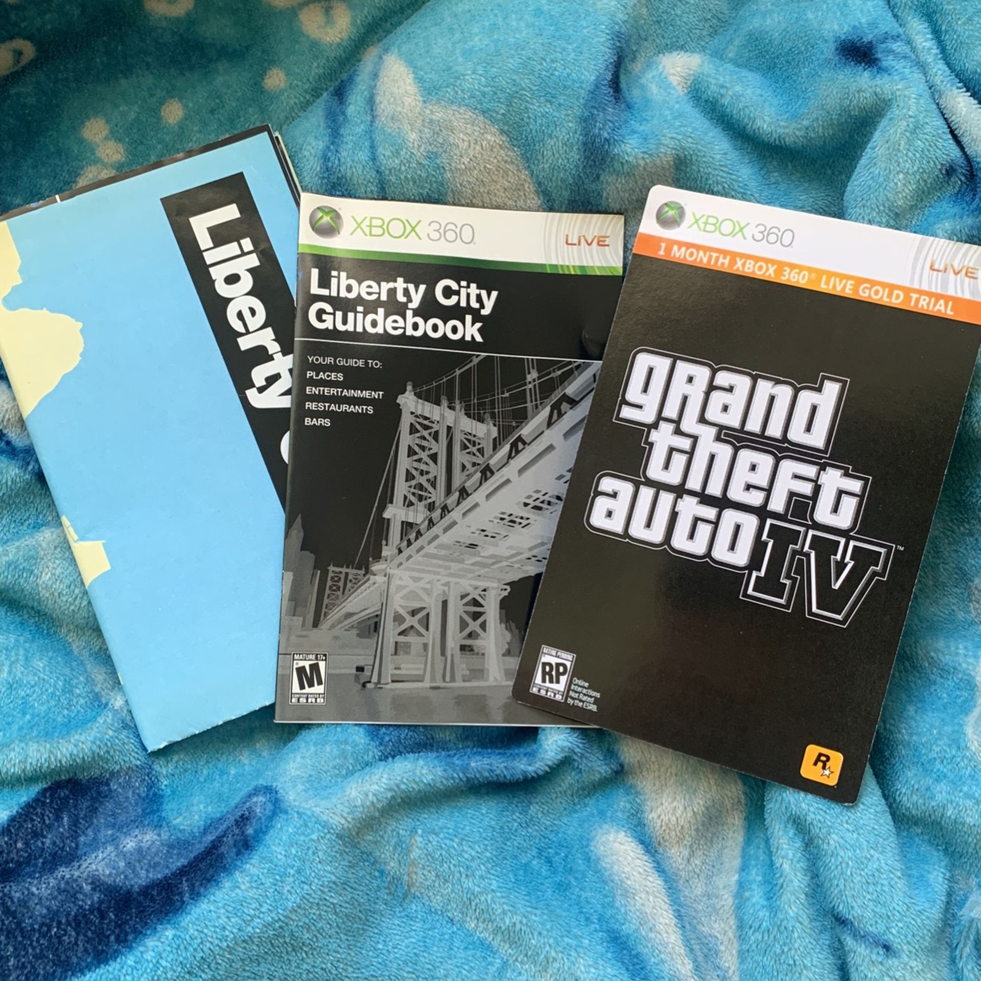 GTA Grand Theft Auto Liberty City Xbox 360 Video GAME Manual