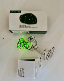 Vintage Department 56 “Village Accessories - String of 12 Christmas Tree Lights “