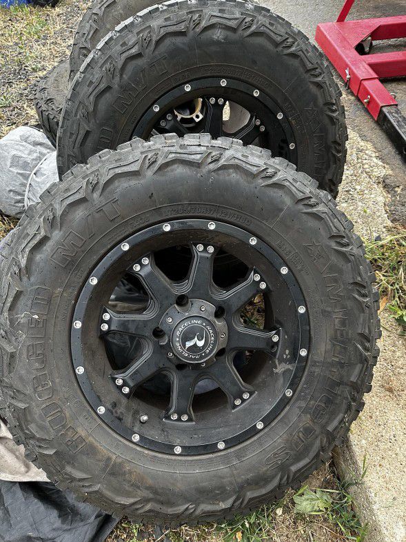 285x70 X17 Rugged MT Tires Qty 4