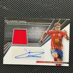Lamine Yamal Panini Noir Auto Patch Card /99