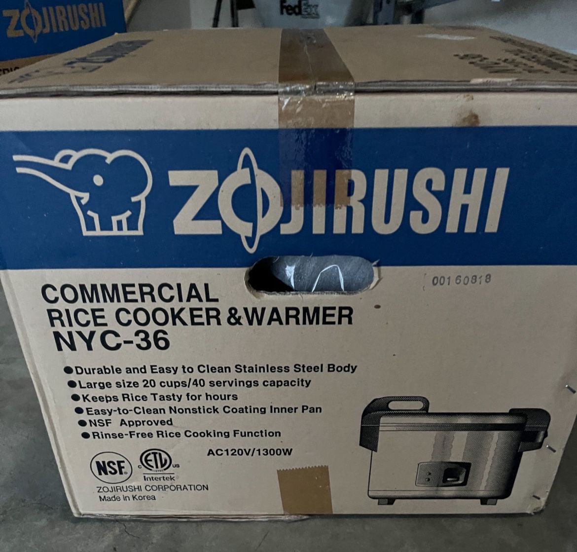ZQUIRUSHI 001 60818 COMMERCIAL RICE COOKER &WARMER  NYC-36