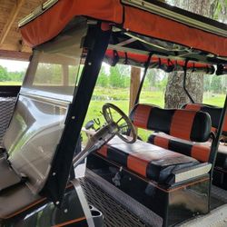 Golf Cart 48v Club Car Harley Davidson Theme