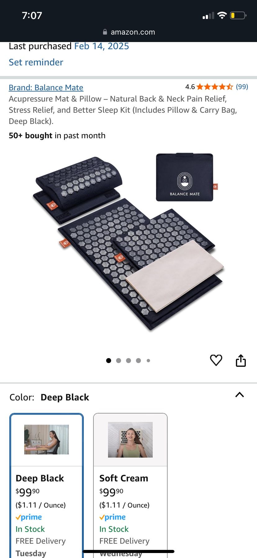 NEW acupressure mat and storage bag