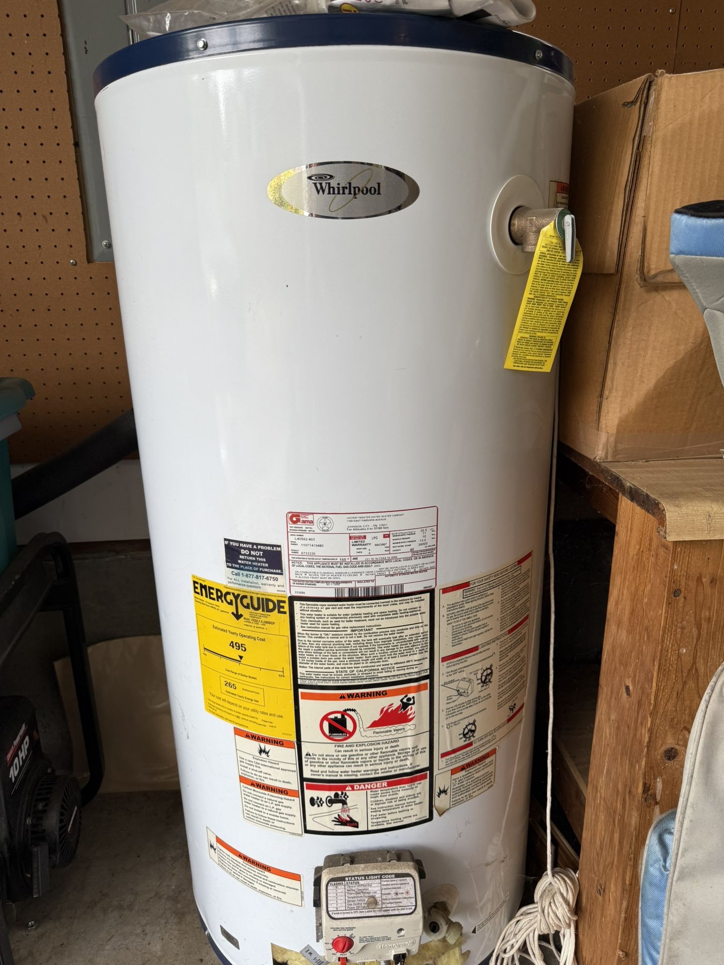 Whirlpool Gas Water Heater
