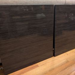 (2) IKEA Besta Tofta Selsviken Door - High Gloss Black Striped (Discontinued)