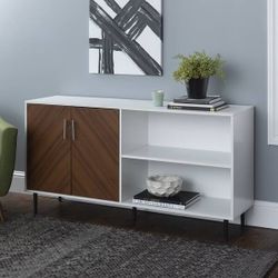 Asymmetrical Bookmatch TV Stand for TVs up to 65",(New In A Box)