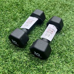 Brand NEW 10 Lb Neoprene Dumbbells Set