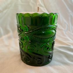 Vintage Glass Candle 
