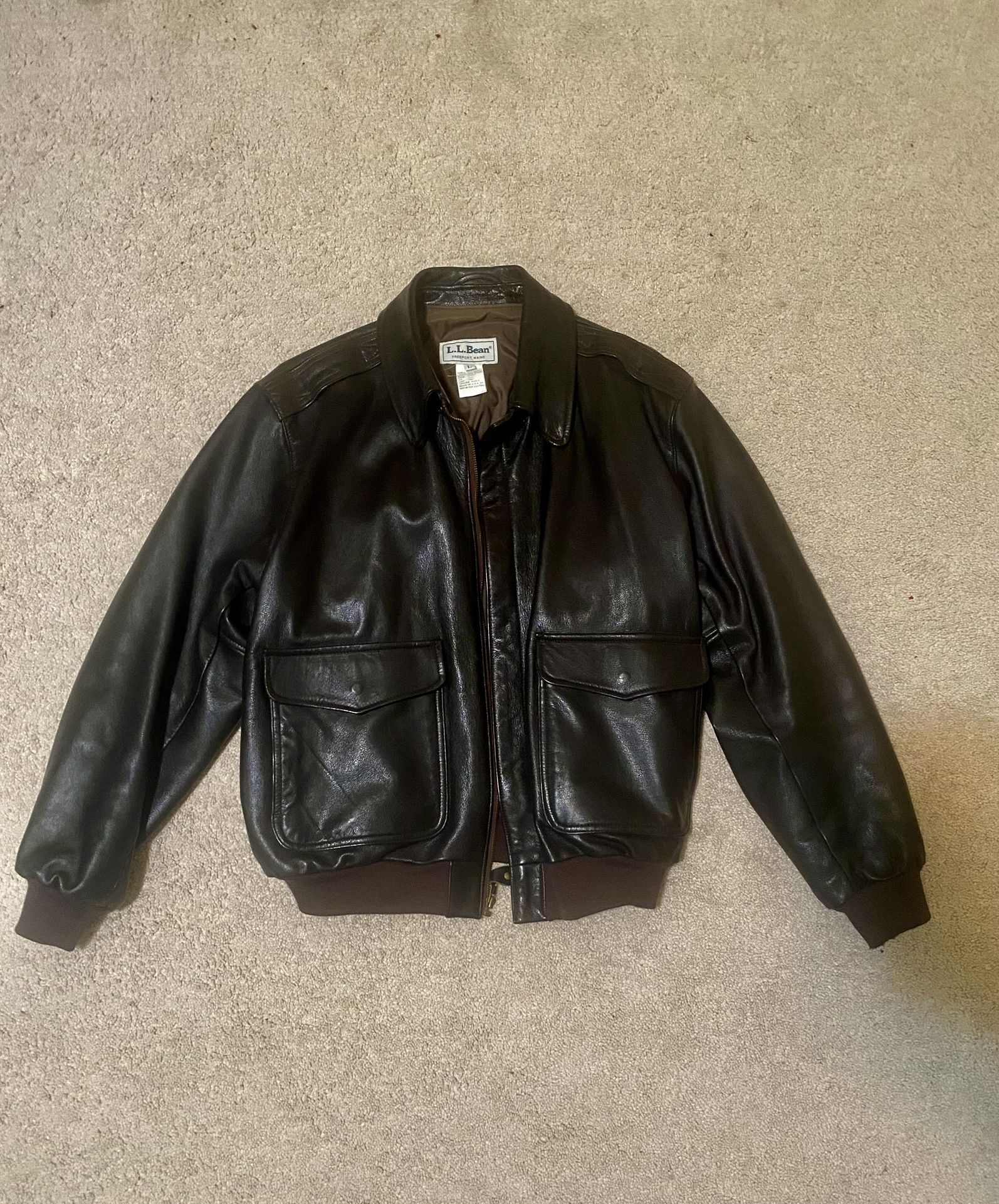 vintage goat skin leather jacket